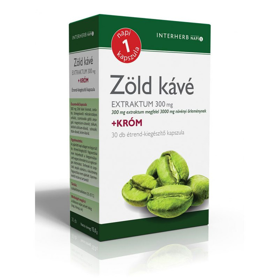 Image of Zöld kávé kapsz. Interherb-