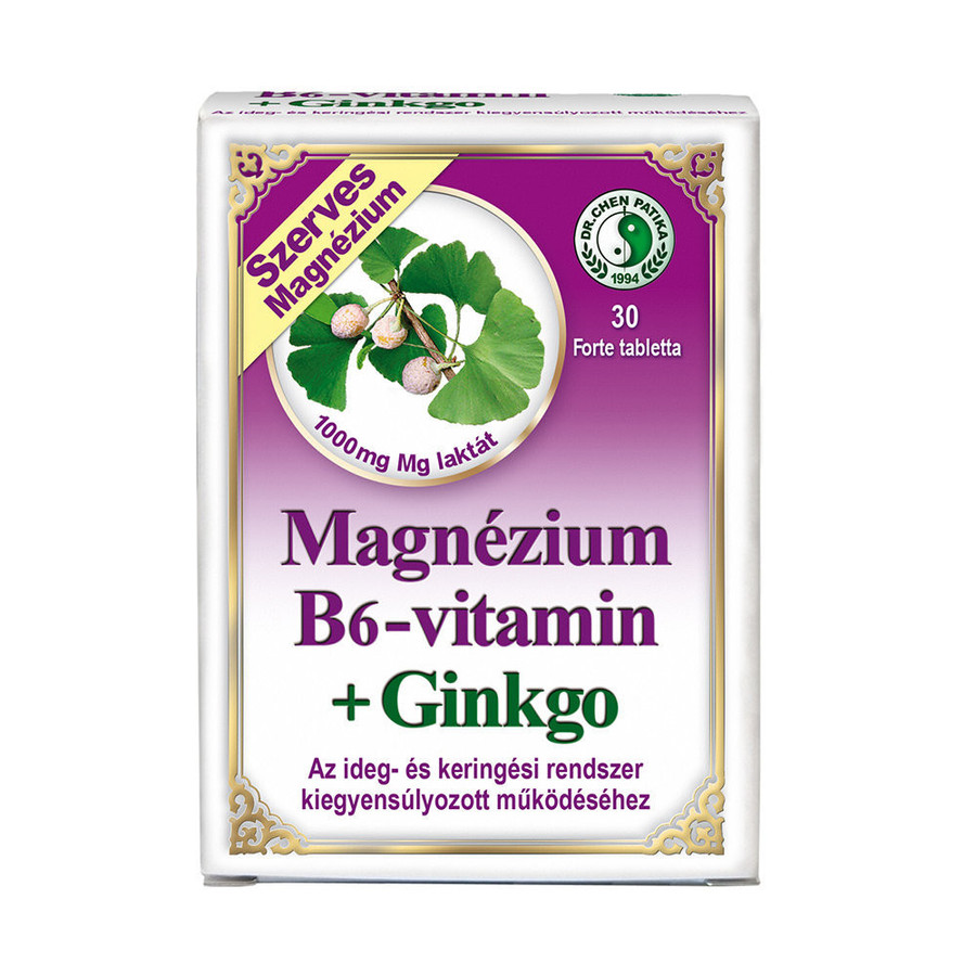 Image of Magnézium B6 Ginkgo Forte-Chen patika-