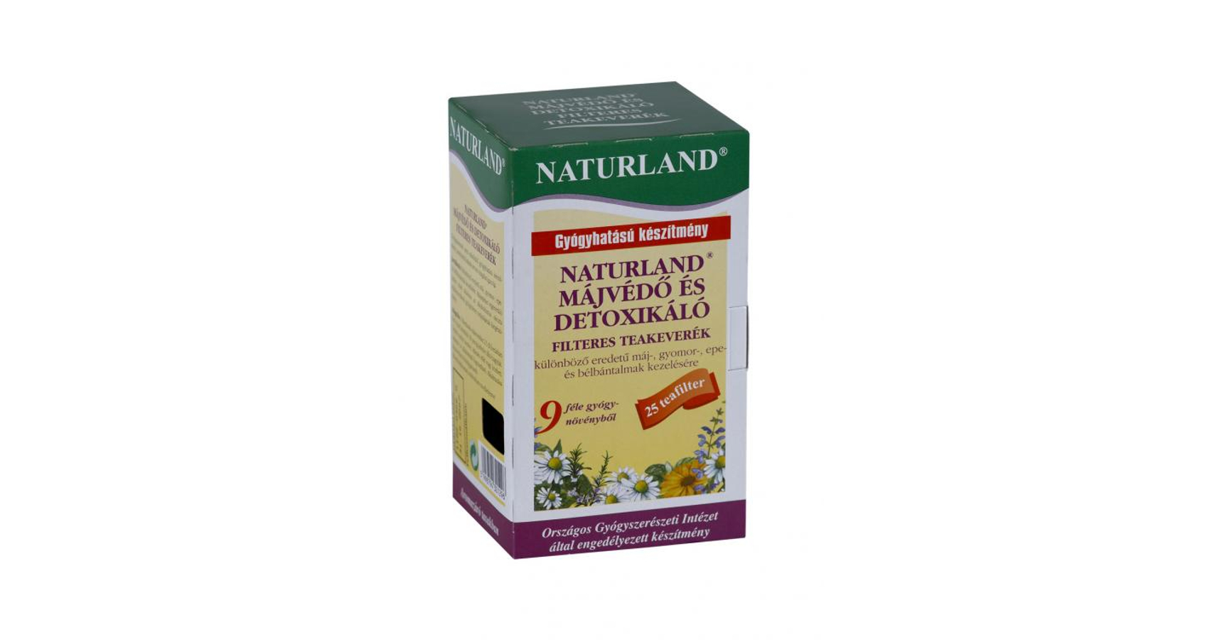 Naturland májvédő tea – 25 filter/doboz