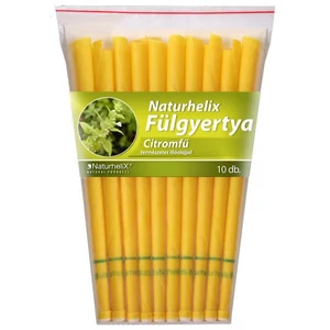 Fülgyertya 10x citromfű -Naturhelix-
