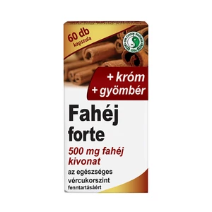 Fahéj Forte kapszula gyömbérrel és krómmal -Chen patika-