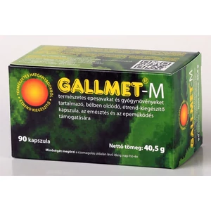 GALLMET-M * 90 db epesav és gyógynövény kapszula