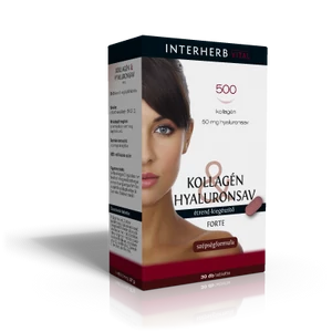 Kollagén &amp; Hyaluronsav FORTE tabletta -Interherb-