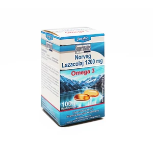 Norvég Lazacolaj 1200mg Omega-3, 100dx -JutaVit-