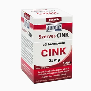 Szerves Cink tabletta 100x  -JutaVit-