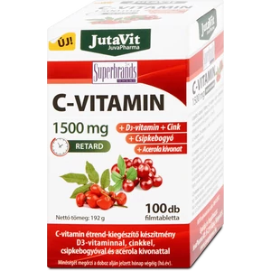 C-Vitamin 1500mg +csipkebogyó +Acerola kivonat -Jutavit-
