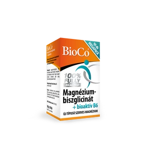 MAGNÉZIUM-BISZGLICINÁT + BIOAKTÍV B6-VITAMIN TABLETTA 90 DB- BioCo-