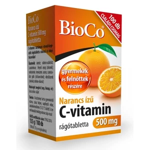 Narancs ízű C-vitamin 500 mg rágótabletta 100x -BioCo-