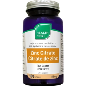 Cink-citrát 50 mg -Health First-