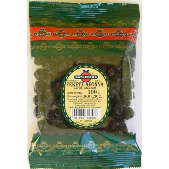 Aszalt fekete áfonya  100 gr. -Naturfood-