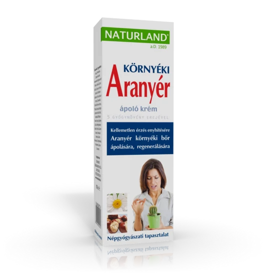Aranyér környéki ápoló krém -Naturland-