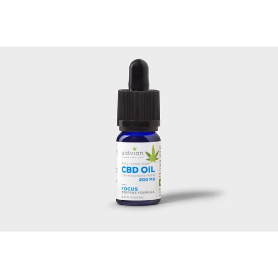 CBD olaj 10 ml. 200 mg. Focus -Aidvian-