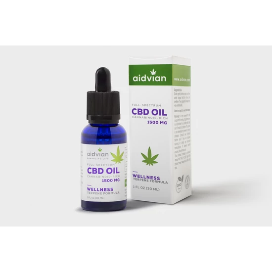 CBD olaj 30 ml. 1500 mg. Wellness -Aidvian-