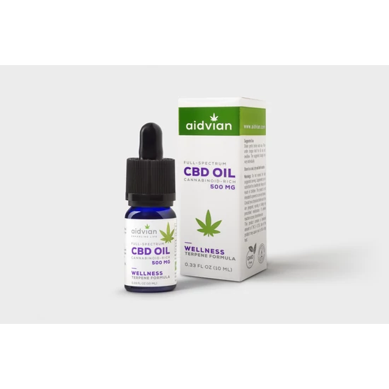 CBD olaj 10 ml. 500 mg. Wellness -Aidvian-