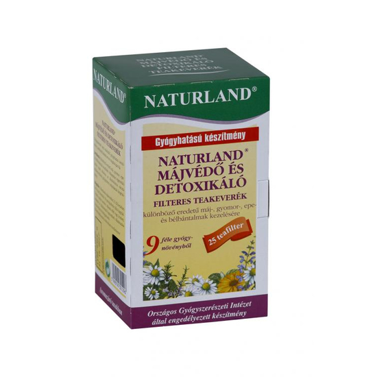 NATURLAND májvédő, detoxikáló filteres tea 25x | BENU Online Gyógyszertár | BENU Gyógyszertár