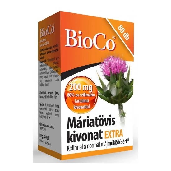 Máriatövis kivonat Extra 80x  -BioCo-