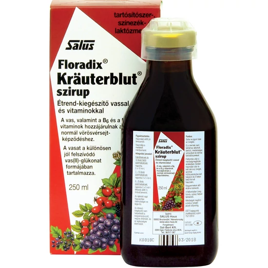 Kräuterblut-S-szirup 250 ml.