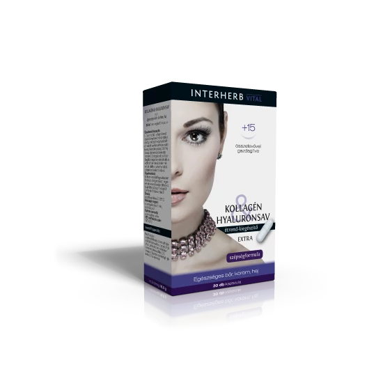 Kollagén & Hyaluronsav EXTRA kapszula -Interherb-