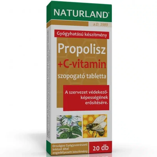 Propolisz+C  tabletta  20x-Naturland-