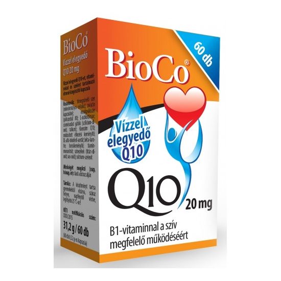 Vízzel elegyedő Q10 (20 mg)-BioCo-