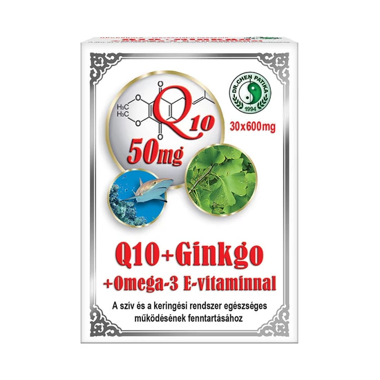 Q10 + ginkgo + omega-3 kapszula -Chen-