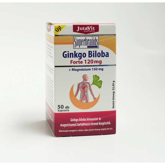 Ginkgo Biloba 120 mg + Magnézium 150 mg  50x -JutaVit-