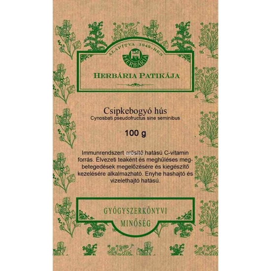 Csipkebogyó hús 100 gr. -Herbária-