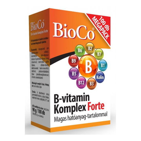 B-vitamin Komplex Forte 100x  -BioCo-