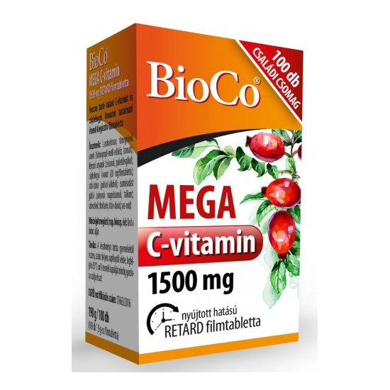MEGA C-vitamin 1500 mg Családi csomag 100x -BioCo-