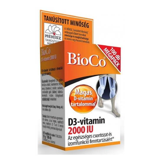 D3-vitamin 2000 IU  100x  -BioCo-