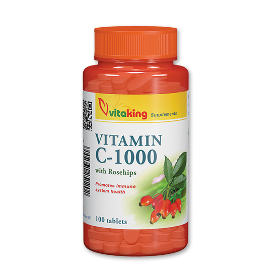 C vitamin csipkebogyóval 1000 mg. -Vitaking-