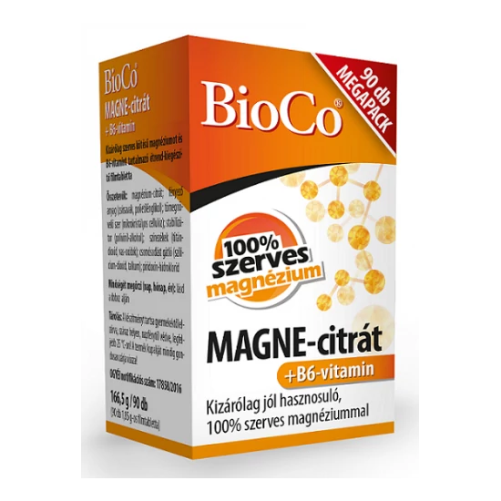 Magne-citrát+ B6 vitamin Megapack 90x -bioCo-