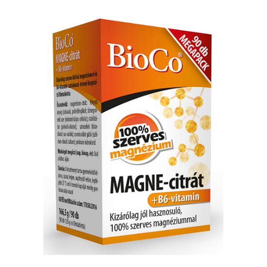 Magne-citrát+ B6 vitamin Megapack 90x -bioCo-