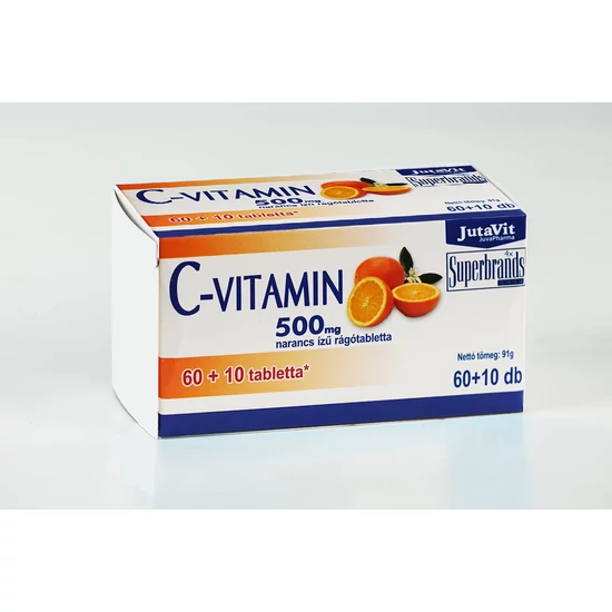C vitamin 500 mg. rágótabletta-Jutavit-