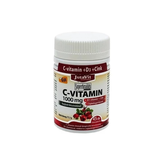 C vitamin nyújtott felszív. 1000 mg. 45x -Jutavit-