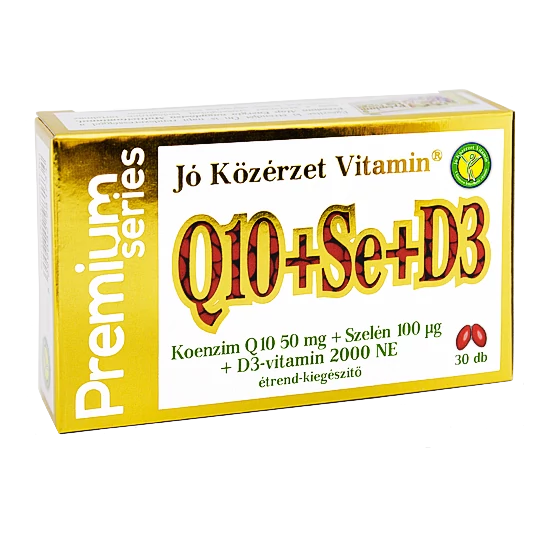 Prémium Q10+Se+D3 -Jó Közérzet-