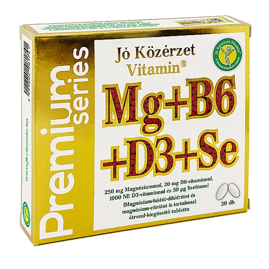 Prémium Mg+B6+D3+Se  -Jó közérzet-